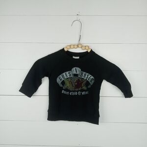 Guns and Roses boys size 3-6 mos black vintage design sweatshirt